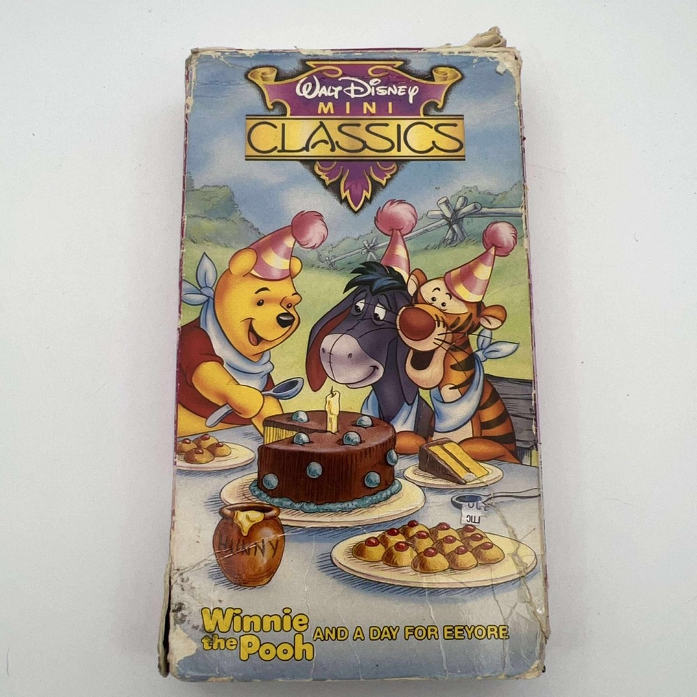 Winnie the Pooh and a Day for Eeyore VHS Walt Disney Mini Classics Vintage Tape